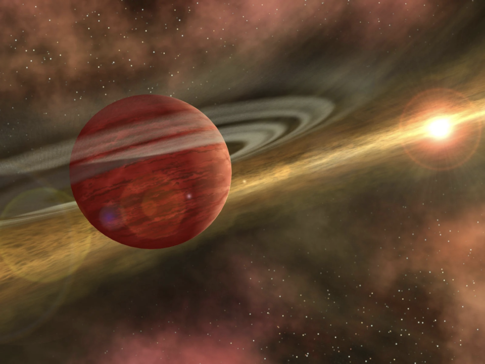 Young Planet in Distant Orbit